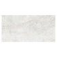 Frosted white polished porcelain large tile with subtle textured patterns 24 by 48 inches