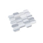 Cloud Gray 12x13 Polished Equator Mosaic Tile Sample