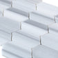 Cloud Gray 12x13 Polished Equator Mosaic Tile Sample