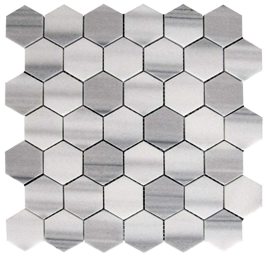 Gray 12 x 12 Polished Equator Mosaic Tile