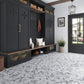 Gray 12 x 12 Polished Marble Mosaic Tile