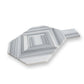 Cloud Gray 9x11 Polished Equator Mosaic Tile Sample