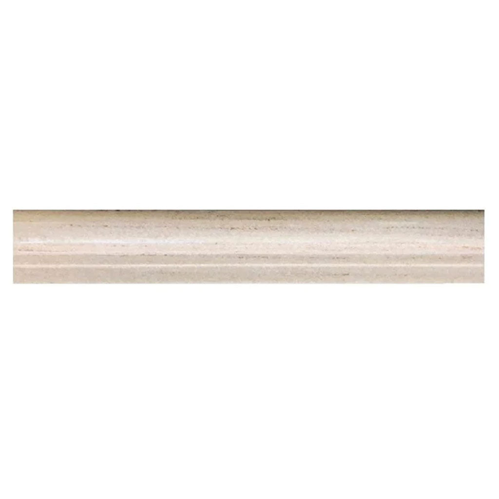 Beige 2 x 12 Polished Marble Chair Rail Trim