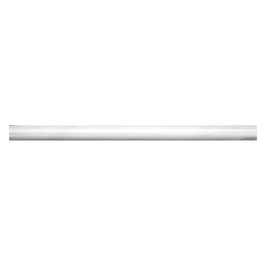 Signal White 0.7 x 1 Honed Marble Pencil Trim - Sample