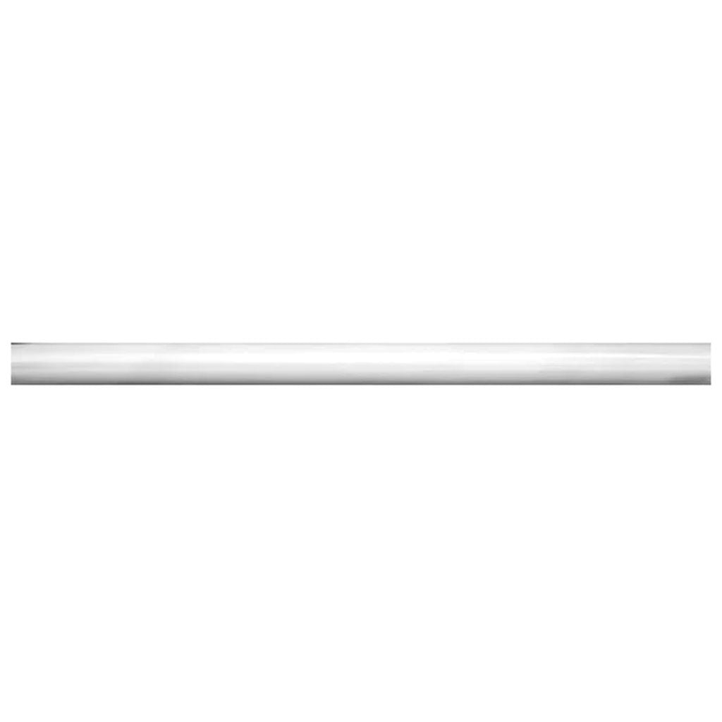 White 0.5 x 12 Polished Marble Pencil Trim