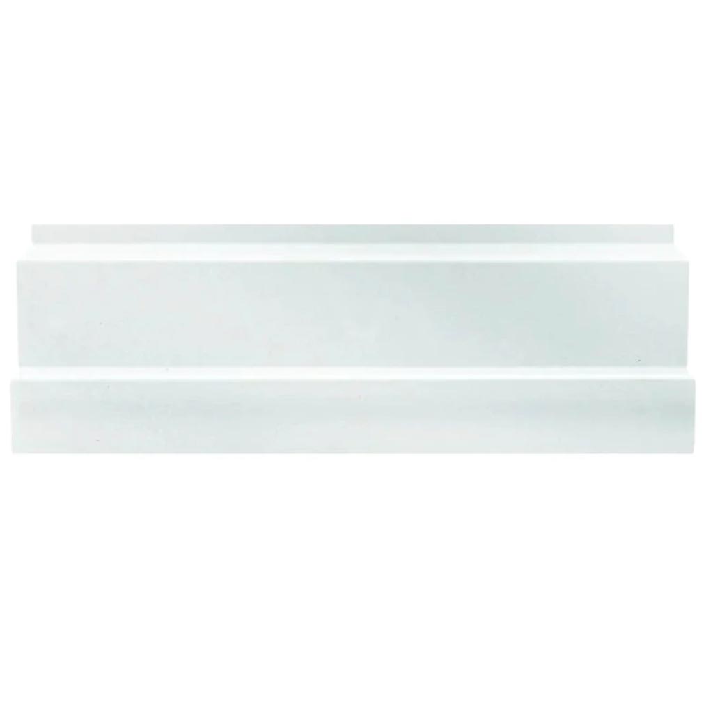 Snow White 4 x 12 Polished Marble Baseboard Trim - Sample