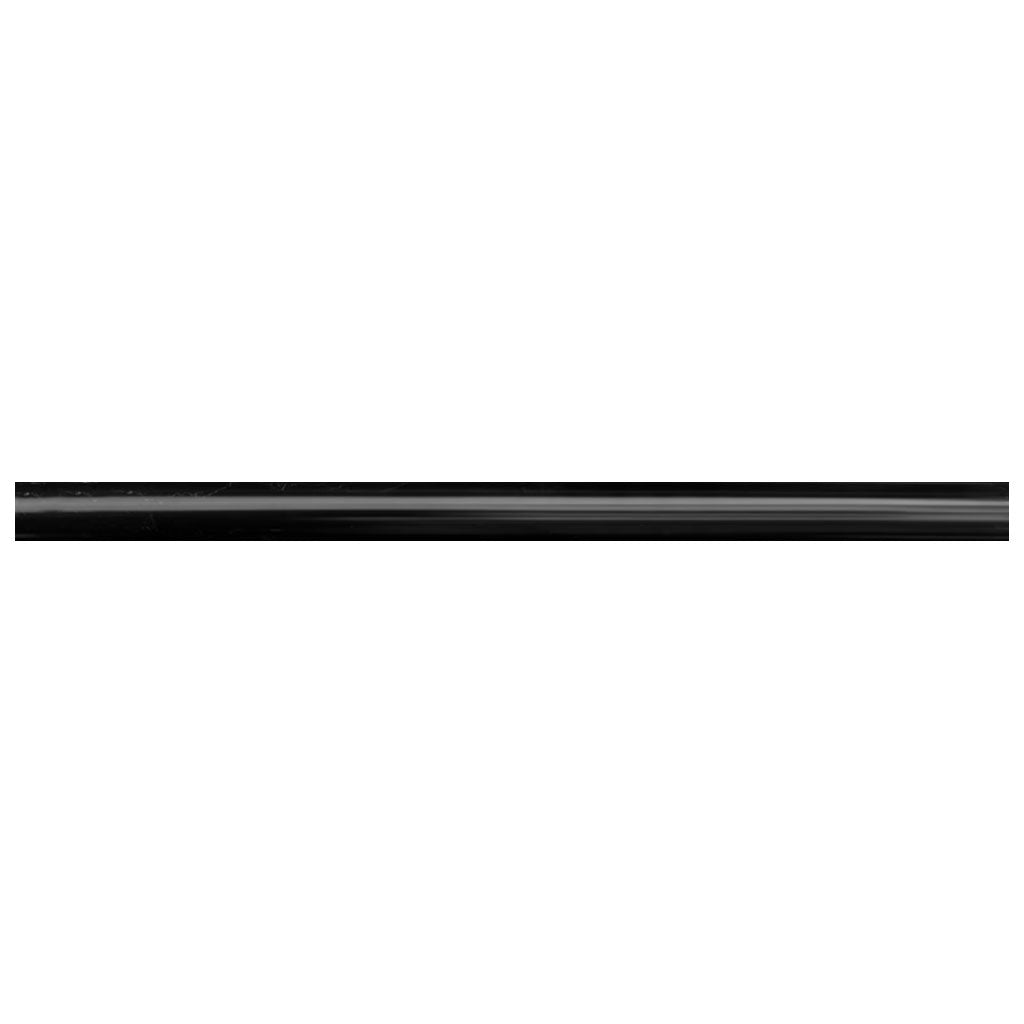 Black 0.5 x 12 Polished Marble Pencil Trim