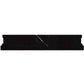 Black 2 x 12 Polished Marble Chair Rail Trim