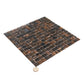 Dark Brown 12 x 12 Glossy Glass Mosaic Tile