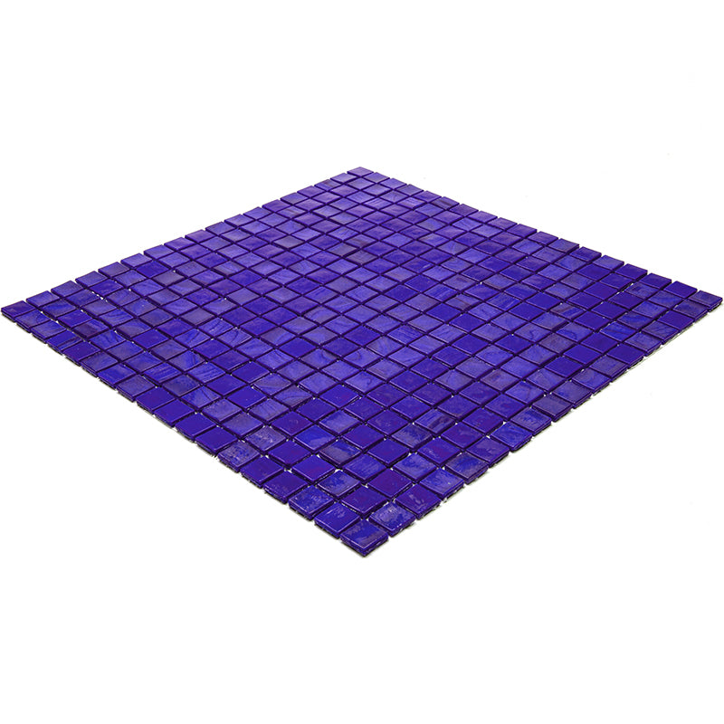 Royal Blue 12 x 12 Glossy Glass Mosaic Tile