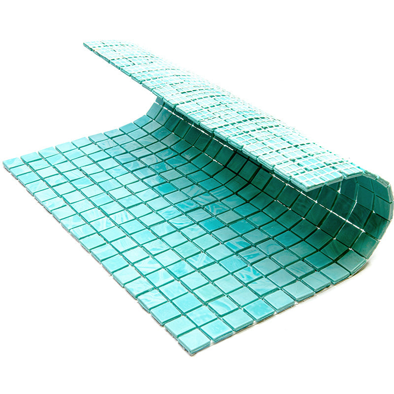 Mint Green 12 x 12 Glossy Glass Mosaic Tile