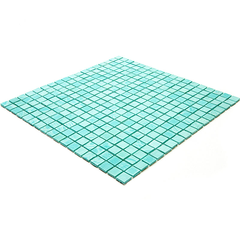 Mint Green 12 x 12 Glossy Glass Mosaic Tile