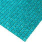 Dark Blue-Green 12 x 12 Glossy Glass Mosaic Tile