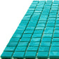 Dark Blue-Green 12 x 12 Glossy Glass Mosaic Tile