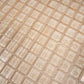 White and Brown 12x12 Glossy Glass Mosaic Tile