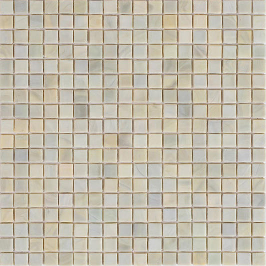 Hazelnut Beige 12 x 12 Glossy Glass Mosaic Tile - Sample