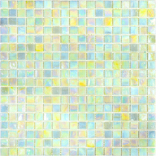 Light Beige 12 x 12 Glossy Glass Mosaic Tile - Sample