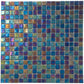 Dark Shimmer Multi Blue 12 x 12 Glossy Glass Mosaic Tile