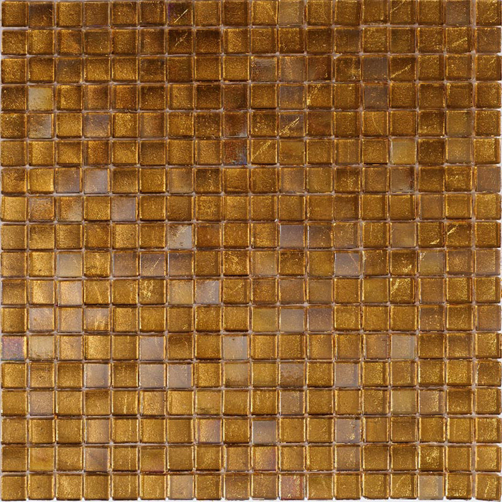 Towny Brown 12 x 12 Glossy Glass Mosaic Tile