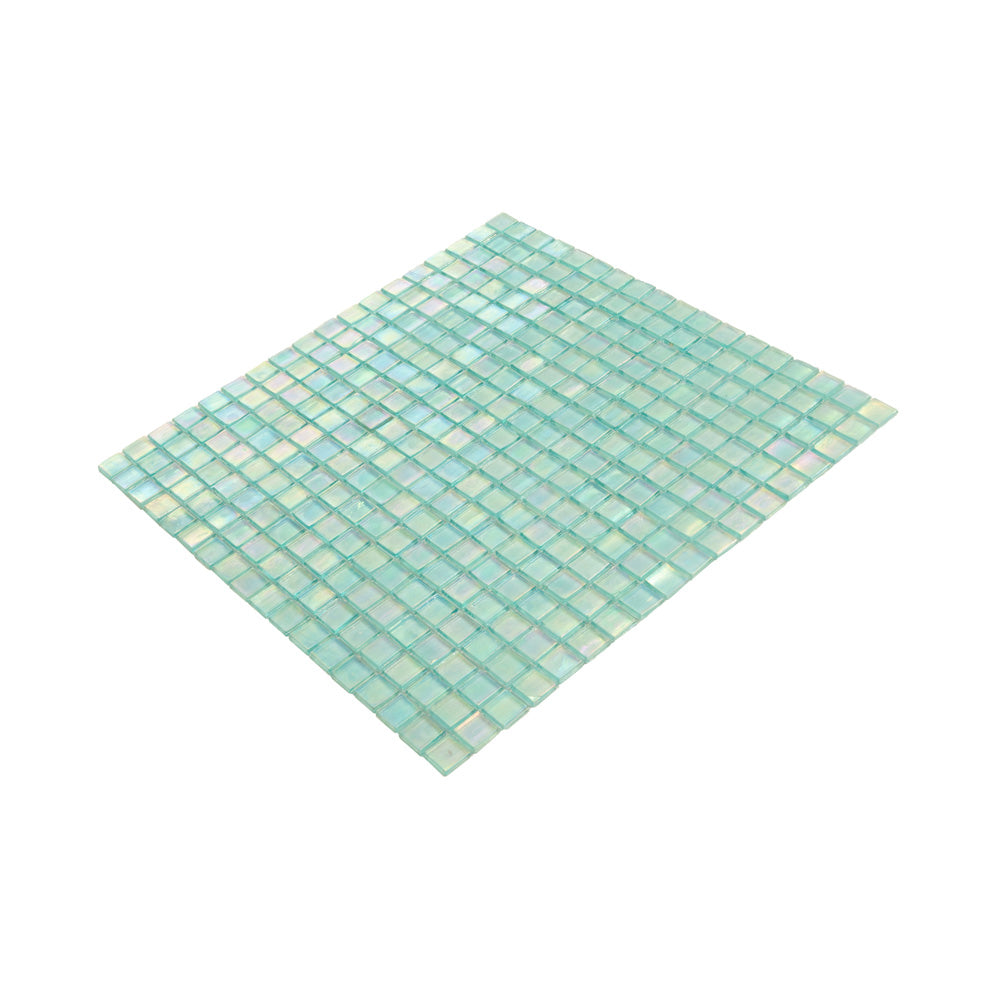 Sea Green 12 x 12 Glossy Glass Mosaic Tile