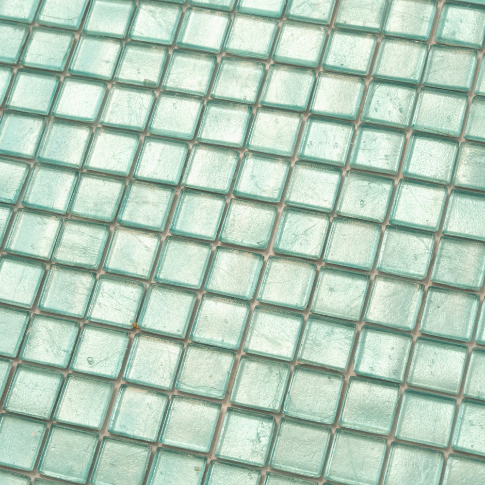 Pine Green 12 x 12 Glossy Glass Mosaic Tile