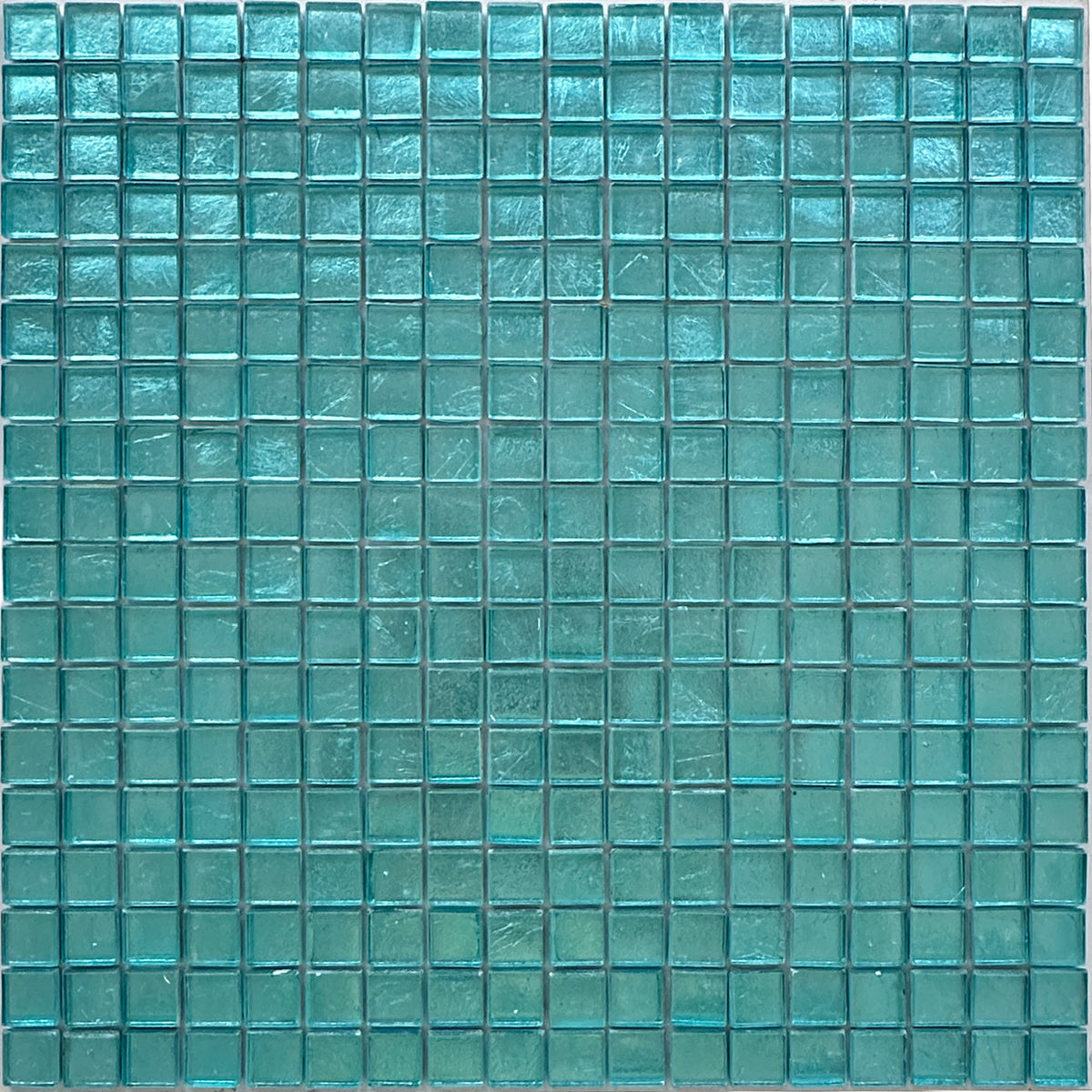 Pine Green 12 x 12 Glass Glossy Mosaic Tile