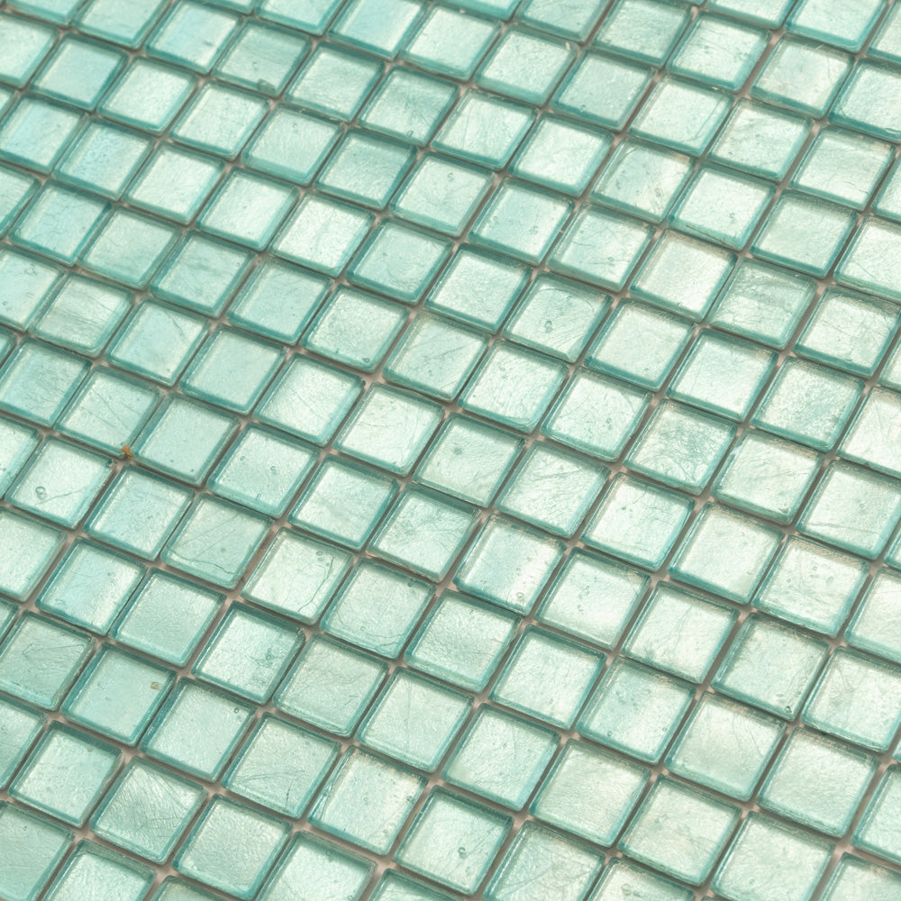 Pine Green 12 x 12 Glossy Glass Mosaic Tile