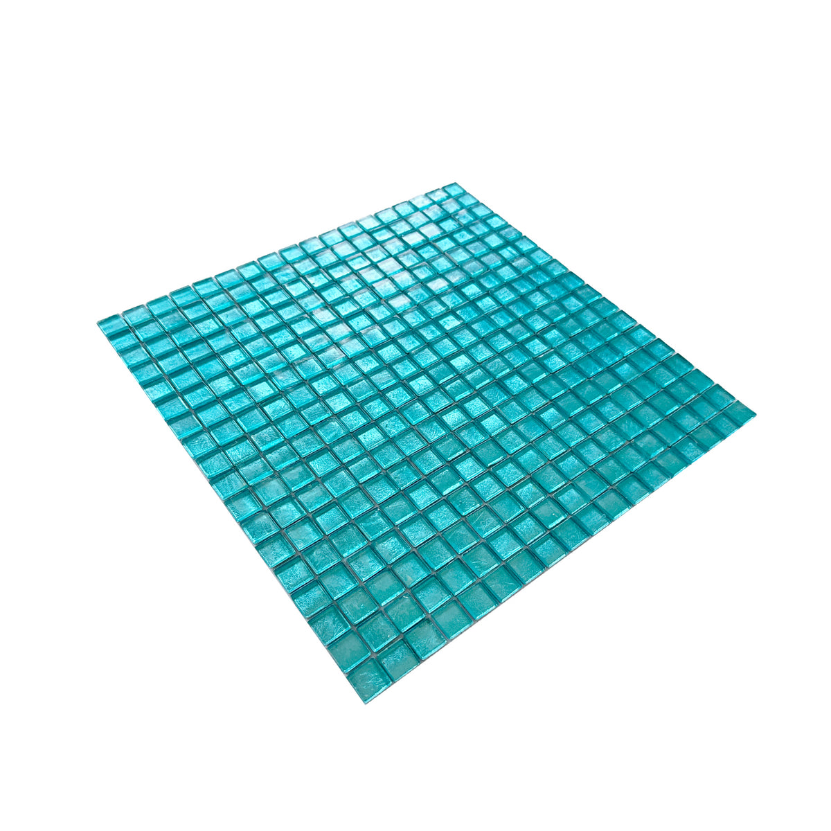 Pine Green 12 x 12 Glass Glossy Mosaic Tile