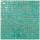 Dark Ocean Green 12 x 12 Glossy Glass Mosaic Tile