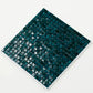 Dark Green 12 x 12 Glossy Glass Mosaic Tile