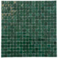 Bottle Green 12 x 12 Glossy Glass Mosaic Tile