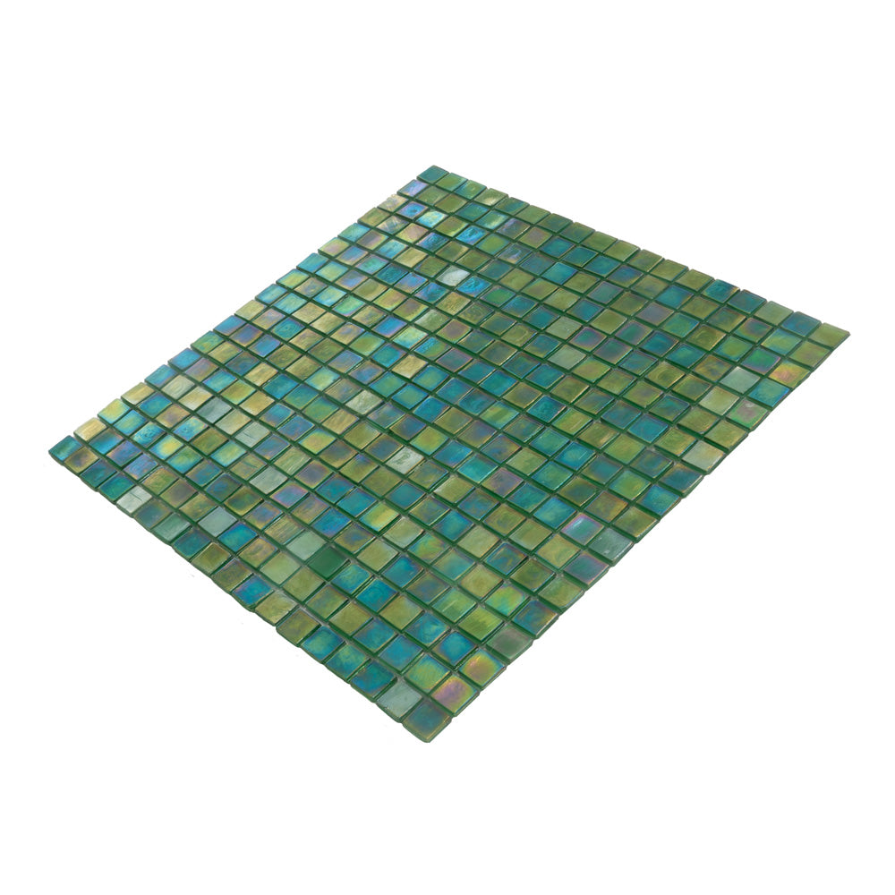 Emerald Green 12 x 12 Glossy Glass Mosaic Tile