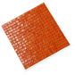 Red-Orange 12 x 12 Glossy Glass Mosaic Tile