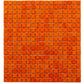 Red-Orange 12 x 12 Glossy Glass Mosaic Tile