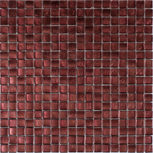 Rouge Pink 12 x 12 Glossy Glass Mosaic Tile - Sample