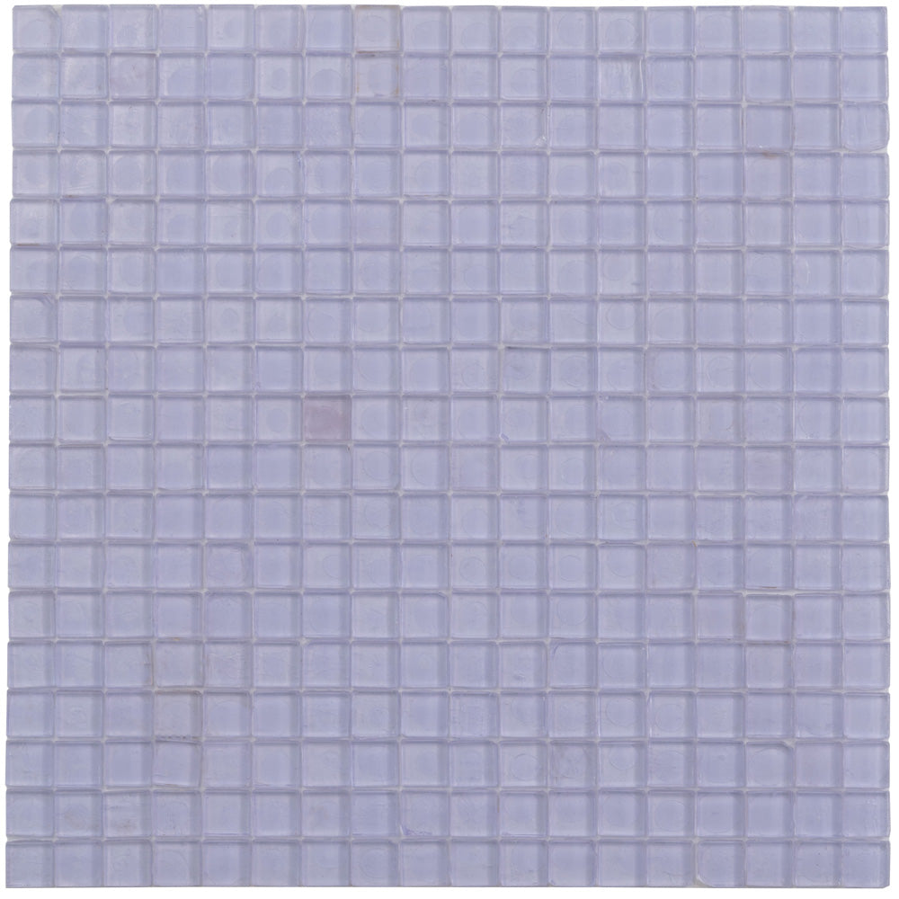 Floral Purple Red 12 x 12 Glossy Glass Mosaic Tile