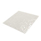 Dark Bone White 12 x 12 Glossy Glass Mosaic Tile