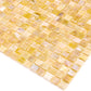 Caramel Beige 12 x 12 Glossy Glass Mosaic Tile