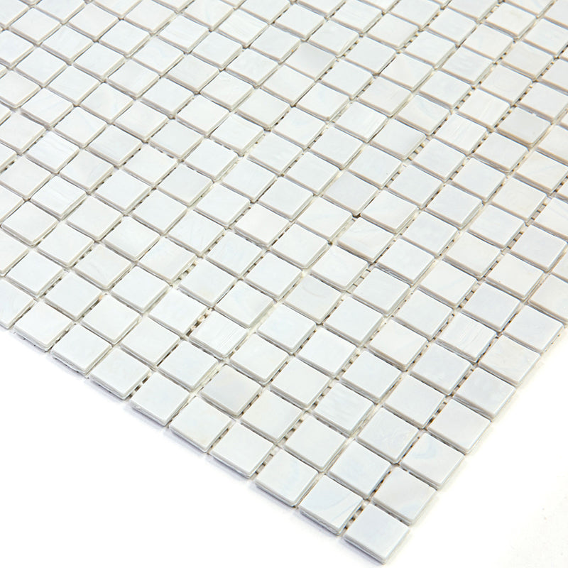 Dolphine Gray 12 x 12 Glossy Glass Mosaic Tile