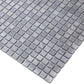 Metal Gray 12 x 12 Glossy Glass Mosaic Tile