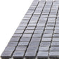 Metal Gray 12 x 12 Glossy Glass Mosaic Tile