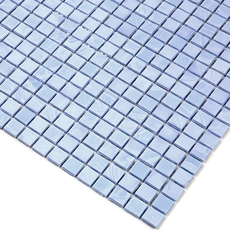 Columbia Blue 12 x 12 Glossy Glass Mosaic Tile