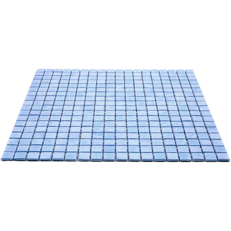 Columbia Blue 12 x 12 Glossy Glass Mosaic Tile