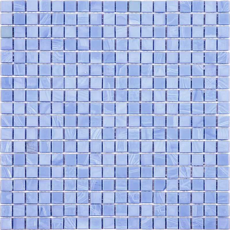 Baby Blue 12 x 12 Glossy Glass Mosaic Tile