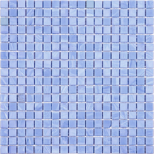 Baby Blue 12 x 12 Glossy Glass Mosaic Tile