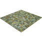 Tortilla Brown 12 x 12 Glossy Glass Mosaic Tile