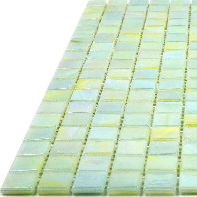 Light Beige 12 x 12 Glossy Glass Mosaic Tile