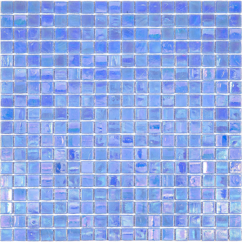 Carolina Blue 12 x 12 Glossy Glass Mosaic Tile