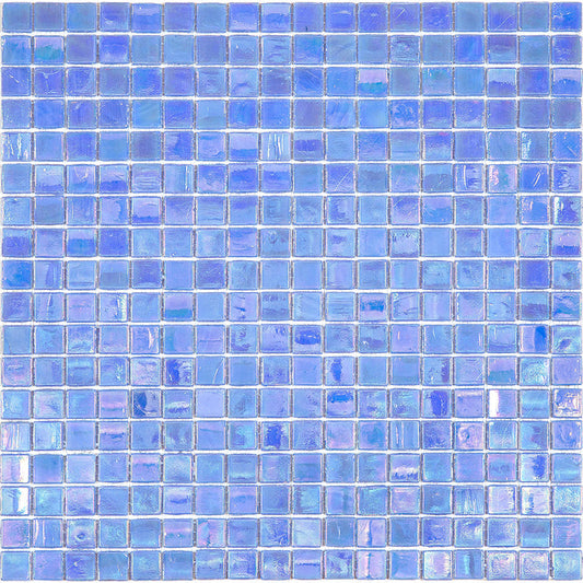 Carolina Blue 12 x 12 Glossy Glass Mosaic Tile - Sample