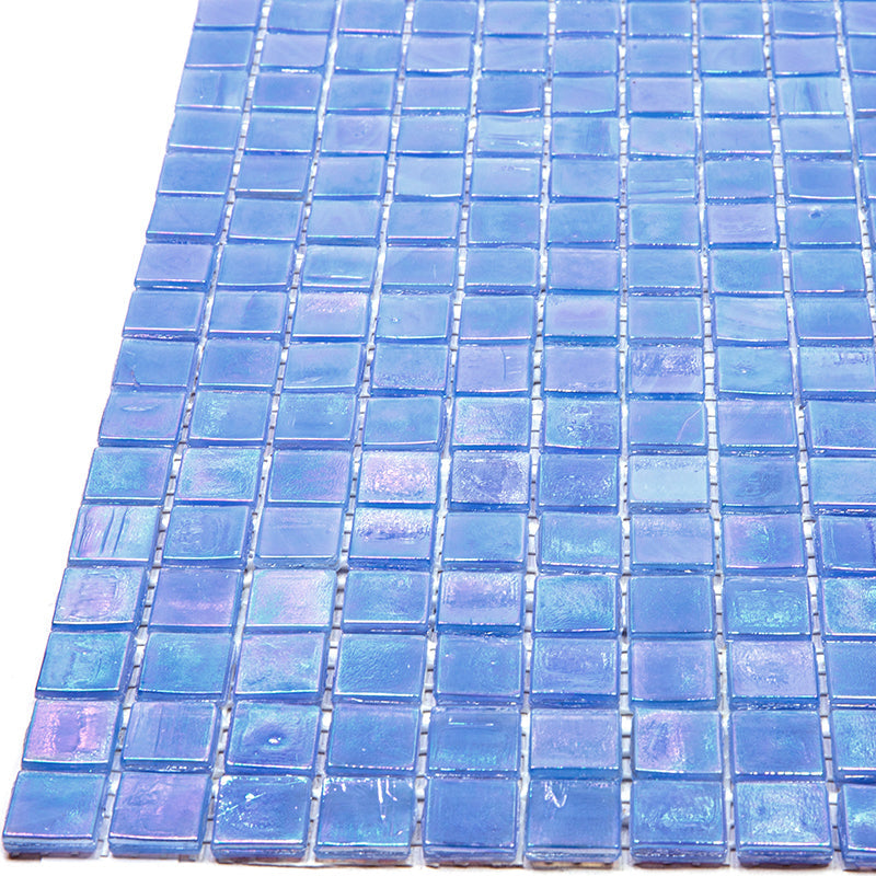 Carolina Blue 12 x 12 Glossy Glass Mosaic Tile